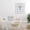 Stupell Industries Vintage Herbs Blue Striped Border Framed Print Under Glass, design by Lettered and Lined
